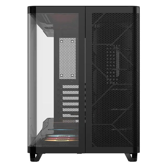Corsair AIR 5400 RS-R ARGB Mid-Tower ATX Case - Black, Triple-Chamber, 360mm Rad Support, Glass Panels, USB-C, ATX/E-ATX, 2x SSD, 1x HDD - Image 2