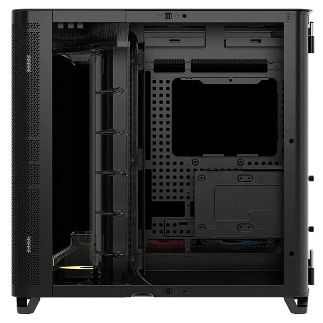 Corsair AIR 5400 RS-R ARGB Mid-Tower ATX Case - Black, Triple-Chamber, 360mm Rad Support, Glass Panels, USB-C, ATX/E-ATX, 2x SSD, 1x HDD - Image 4
