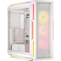 Corsair iCUE LINK 5000T LX RGB Mid-Tower High-Performance PC Case - White, ATX, 450mm GPU, 170mm CPUcooler, 360mm rad, 3x LX120 RGB, 1x USB-C 3.2 Gen2 - Image 1
