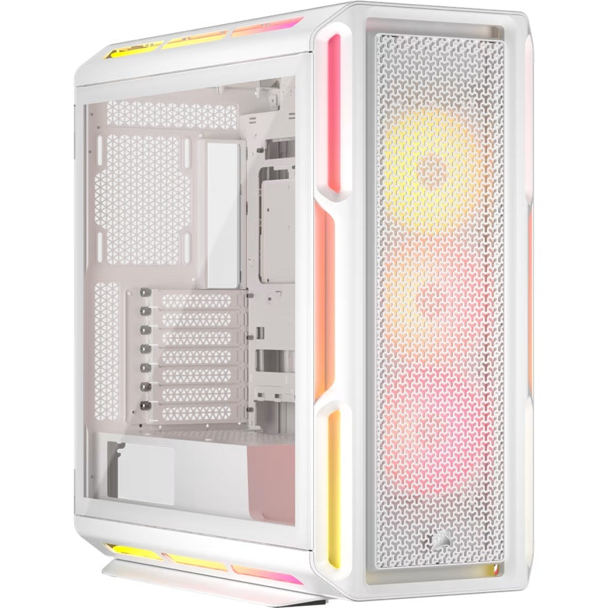 Corsair iCUE LINK 5000T LX RGB Mid-Tower High-Performance PC Case - White, ATX, 450mm GPU, 170mm CPUcooler, 360mm rad, 3x LX120 RGB, 1x USB-C 3.2 Gen2 - Image 5
