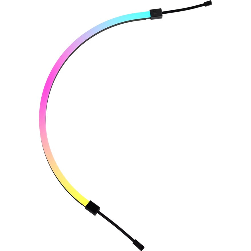 Corsair iCUE LINK LS430 Aurora RGB Light Strips - 430mm Kit – 430×10×10mm, magnetic mount, black, addressable LEDs - Image 3