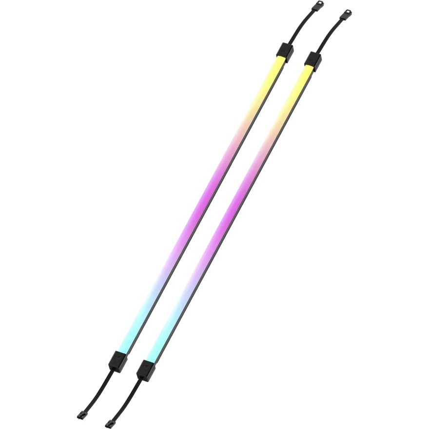 Corsair LS350 Aurora RGB Light Strips - 350mm – 350×10×10mm, black, magnetic mount, addressable LEDs, iCUE compatible, flexible - Image 2