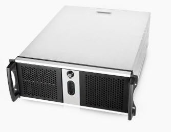 Chenbro RM42300 Black 4U Rackmount Case, No PSU, 2x USB 2.0, External 3x 5.25",Internal 4x 3.5", 1x Slim ODD Slot, 1x 120mm Fan - Image 1