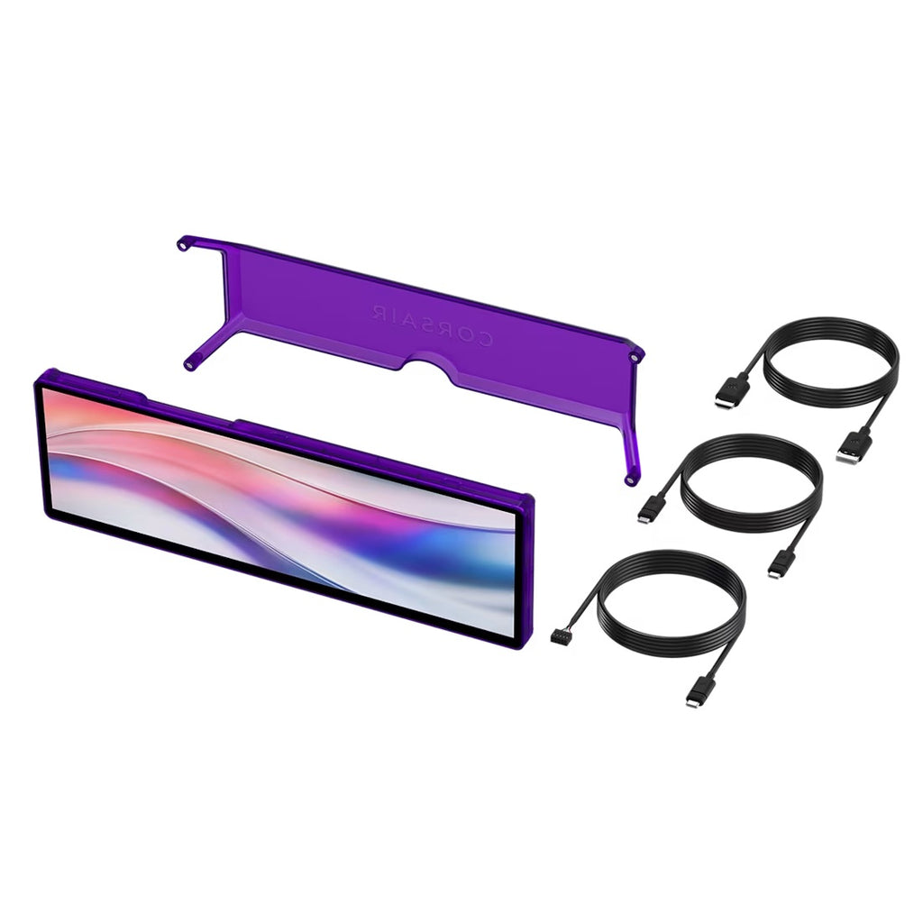 Corsair XENEON EDGE 14.5" LCD Touchscreen - Atomic Purple, 2560x720@60Hz, HDMI/USB-C, 5-p touch, magnetic mount, detachable stand, vertical/horizontal - Image 3