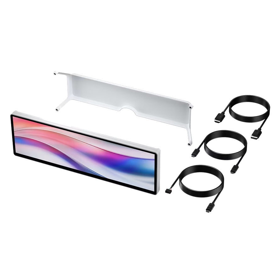 Corsair XENEON EDGE 14.5" LCD Touchscreen - White, 2560x720@60Hz, HDMI/USB-C, 5-point touch, magnetic mount, detachable stand, vertical/horizontal use - Image 3