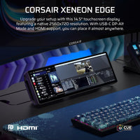 Corsair XENEON EDGE 14.5" LCD Touchscreen, 2560x720@60Hz, HDMI/USB-C, 5-point touch, magnetic mount, detachable stand, vertical/horizontal use - Image 4