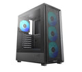 DeepCool CC550 4F High Airflow Mid Tower ATX Case, 4 Pre-Installed Fans, USB3.0 x1,USB2.0 x1,Type-C x1,Audio x1 - Image 1