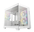 DeepCool CG330 3F WH M-ATX, Support BTF back-plug motherboard, USB3.0 x1,USB2.0 x2,Audio x1,Pre-installed with 3 PWM ARGB fans - Image 1