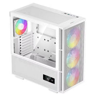 DeepCool CH560 DIGITAL White High Airflow Mid-Tower ATX Case, Digital Status Display, Magnetic Hybrid Mesh, 3 Pre-Installed 140mm Fans (LS) - Image 2
