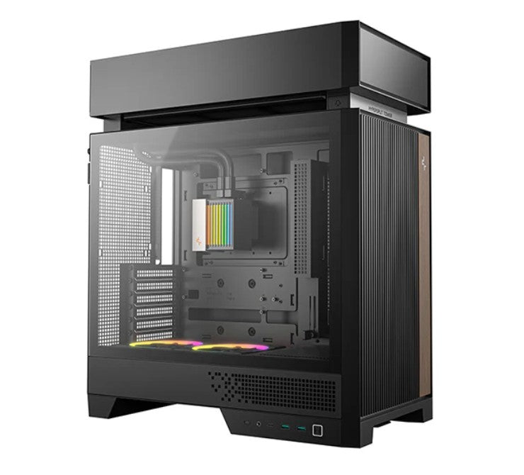 DeepCool CL6600 Innovative Compartmentalised ATX Case, Pre-installed 360mm Liquid Cooler, Up To 388mm GPUs, BTF, 7 Expansion Slots - Image 1