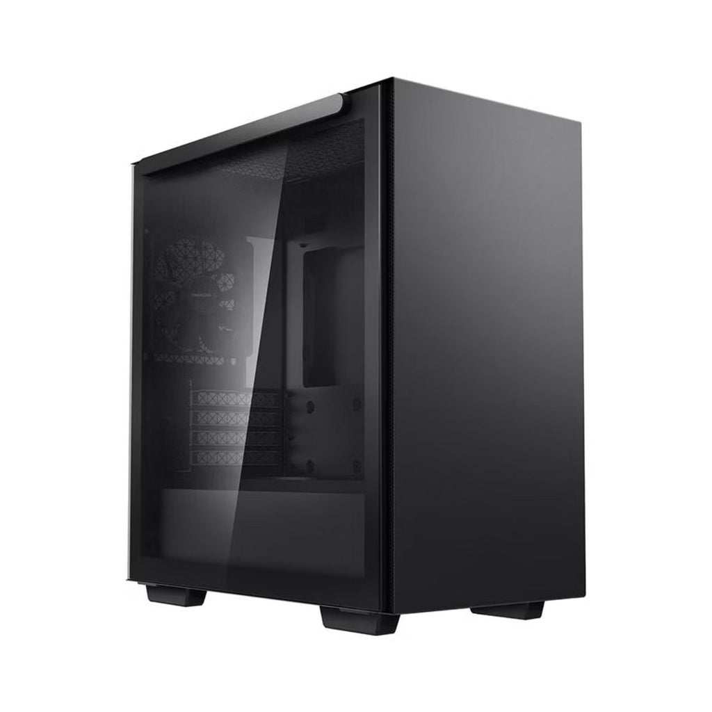 DeepCool MACUBE 110 Black Minimalistic Micro-ATX Case, Magnetic Tempered Glass Panel, Removable Drive Cage, Adjustable GPU Holder, 1xPreinstalled Fan - Image 5