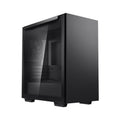 DeepCool MACUBE 110 Black Minimalistic Micro-ATX Case, Magnetic Tempered Glass Panel, Removable Drive Cage, Adjustable GPU Holder, 1xPreinstalled Fan - Image 1
