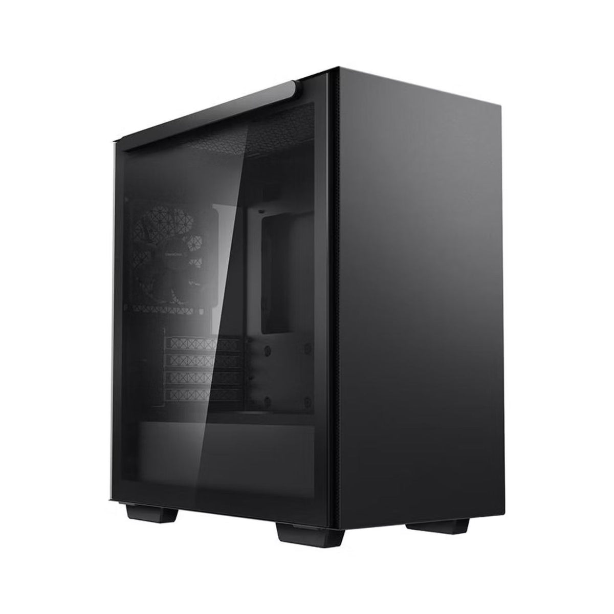 DeepCool MACUBE 110 Black Minimalistic Micro-ATX Case, Magnetic Tempered Glass Panel, Removable Drive Cage, Adjustable GPU Holder, 1xPreinstalled Fan - Image 5