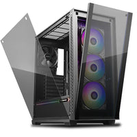 (ex-demo)DeepCool MATREXX 70 ADD-RGB 3F Full Sized Tempered Glass ARGB Case, 3 Preinstalled ARGB Fans - Image 1