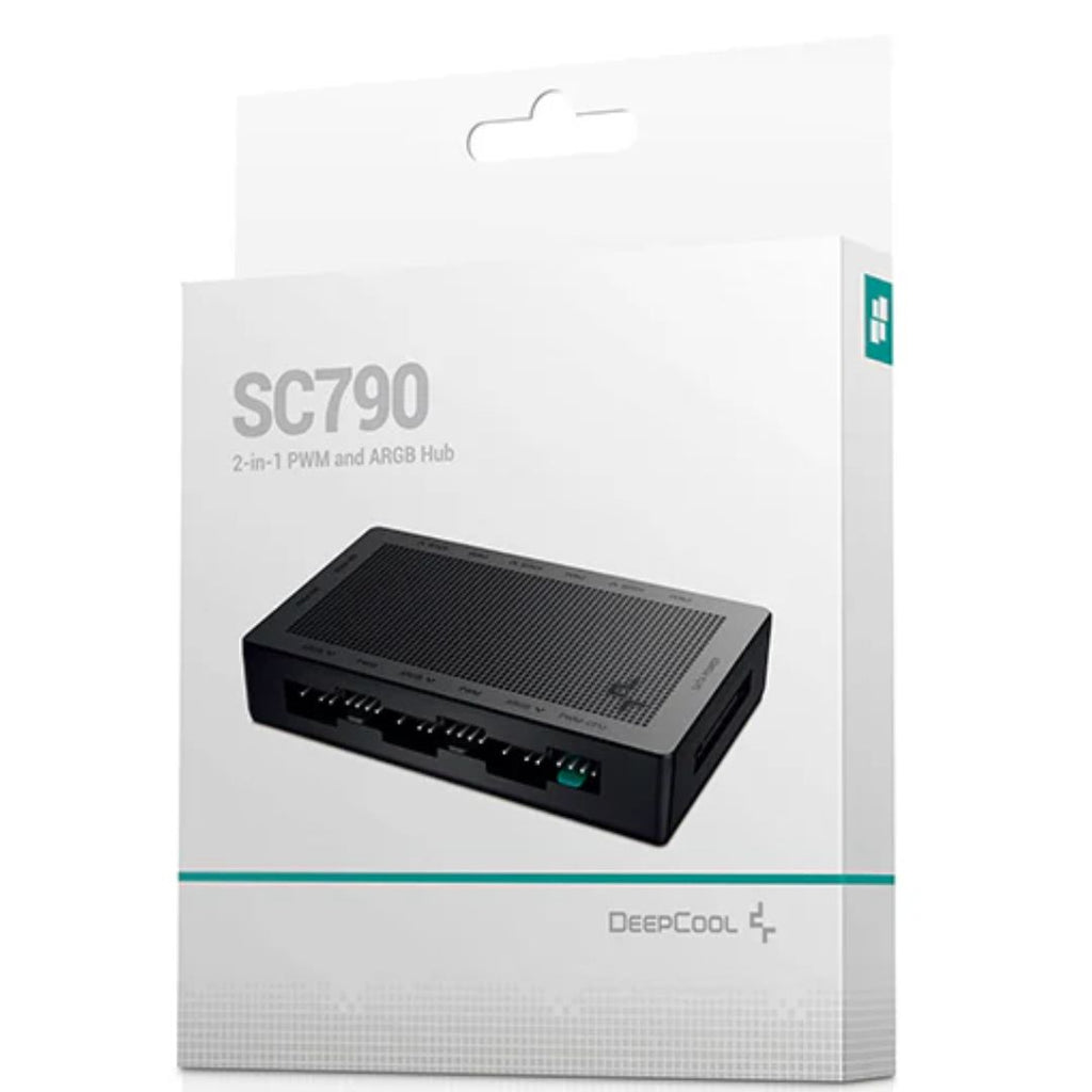 DeepCool SC790 2-in-1 PWM & RGB hub, SATA Power Connector , 12 Port ARGB Hub - Image 3
