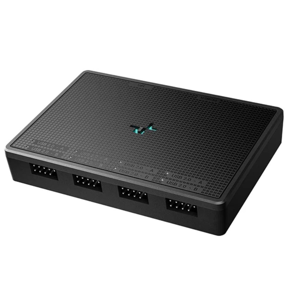 DeepCool UH-04 9-Pin USB 2.0 Hub, Magnet & Screw Fixation, USB2.0-9PIN×1,USB Type-C×1,USB2.0-9PIN×4 - Image 2