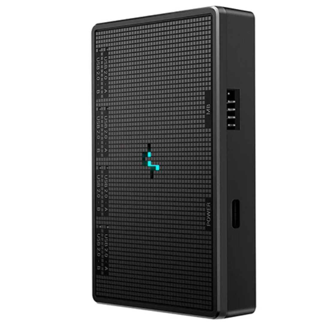 DeepCool UH-04 9-Pin USB 2.0 Hub, Magnet & Screw Fixation, USB2.0-9PIN×1,USB Type-C×1,USB2.0-9PIN×4 - Image 1
