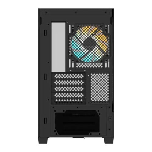 (LS) Gigabyte C201 PANORAMIC, Mid Tower, mini-ITX/m-ATX, Black, H431x W242x D430 mm, 5 Slots, USB 3.0 x2, H=502 W=313 D=525 mm - Image 2