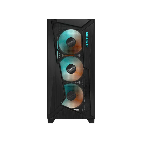 (LS) Gigabyte C301V2 RGB Tempered Glass E-ATX Black Mid Tower Gaming Chassis  2x3.5" 2x2.5" 2xUSB3.0 Detachable Dust Filter Liquid Cooling PSU ATX