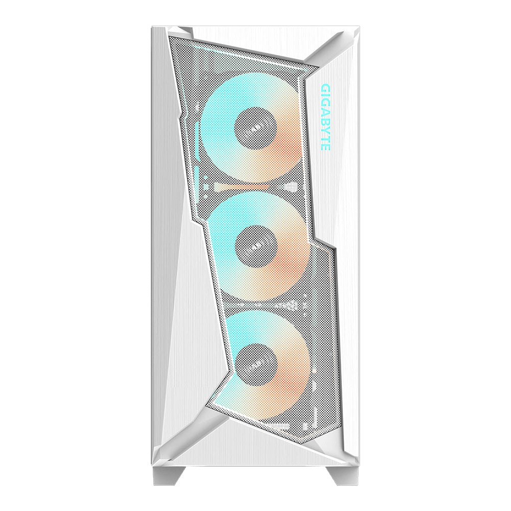 (LS) Gigabyte C301 RGB Tempered Glass E-ATX White Mid Tower Gaming Chassis  2x3.5" 2x2.5" 2xUSB3.0 Detachable Dust Filter Liquid Cooling PSU ATX - Image 3