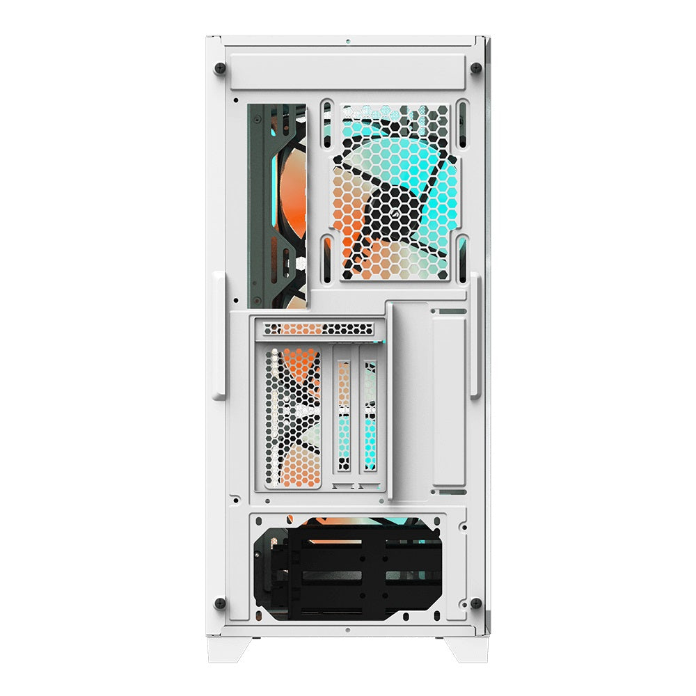 (LS) Gigabyte C301 RGB Tempered Glass E-ATX White Mid Tower Gaming Chassis  2x3.5" 2x2.5" 2xUSB3.0 Detachable Dust Filter Liquid Cooling PSU ATX - Image 4