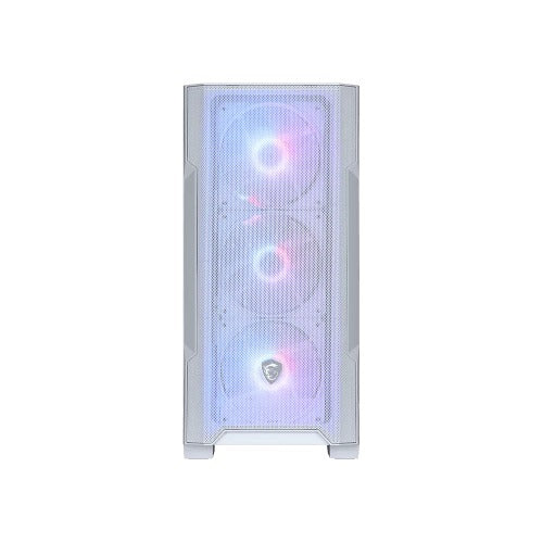 MSI MAG FORGE M100R WHITE, Micro ATX Case, 1x USB 3.2, 2x USB 2.0, 1x Audio, 1x Mic, 4x PCI-E, 2x 2.5", 2x 3.5", Micro ATX / Mini ITX - Image 2