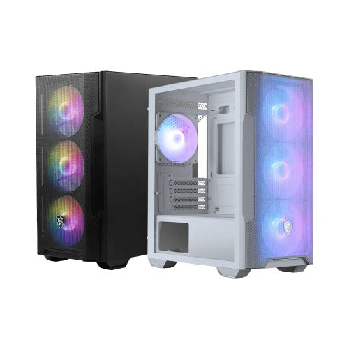 MSI MAG FORGE M100R WHITE, Micro ATX Case, 1x USB 3.2, 2x USB 2.0, 1x Audio, 1x Mic, 4x PCI-E, 2x 2.5", 2x 3.5", Micro ATX / Mini ITX - Image 3