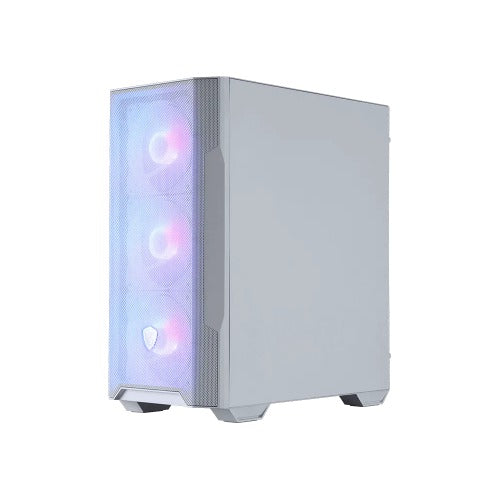 MSI MAG FORGE M100R WHITE, Micro ATX Case, 1x USB 3.2, 2x USB 2.0, 1x Audio, 1x Mic, 4x PCI-E, 2x 2.5", 2x 3.5", Micro ATX / Mini ITX - Image 1