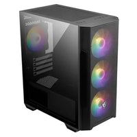MSI MAG FORGE M100R BLACK, Micro ATX Case, 1x USB 3.2, 2x USB 2.0, 1x Audio, 1x Mic, 4x PCI-E, 2x 2.5", 2x 3.5", Micro ATX / Mini ITX - Image 1