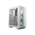 MSI MPG GUNGNIR 110R White Mid-Tower Case, Supports ATX / M-ATX / Mini ITX, 2x USB 3.2, 1x USB-C, 1x HD Audio, 1x Mic, ATX Power Supply - Image 1