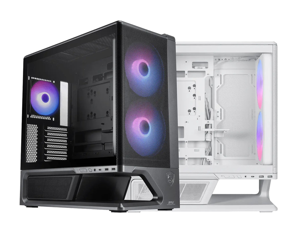 MSI MPG VIXTA 300R AIRFLOW PZ - BLACK, Mid-tower case with mesh front, 3 ARGB fans, USB-C 20Gbps, ATX support, optimized airflow - Image 3