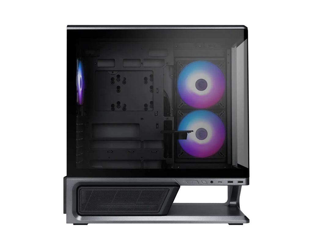 MSI MPG VIXTA 300R PZ - BLACK, Mid-tower case with panoramic tempered glass, 3 ARGB fans, USB-C 20Gbps, ATX/back-connect support, 420mm GPU clearance - Image 2