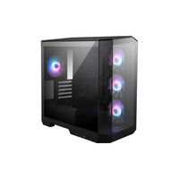 MSI MAG PANO M100R PZ BLACK Micro ATX Case, 1x USB 3.2, 2x USB 2.0, 1x Audio, 1x Mic, 4x PCI-E, 2x 2.5", 2x 3.5", Micro ATX / Mini ITX(LS) - Image 2