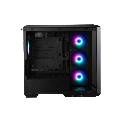 MSI MAG PANO M100R PZ BLACK Micro ATX Case, 1x USB 3.2, 2x USB 2.0, 1x Audio, 1x Mic, 4x PCI-E, 2x 2.5", 2x 3.5", Micro ATX / Mini ITX(LS) - Image 3