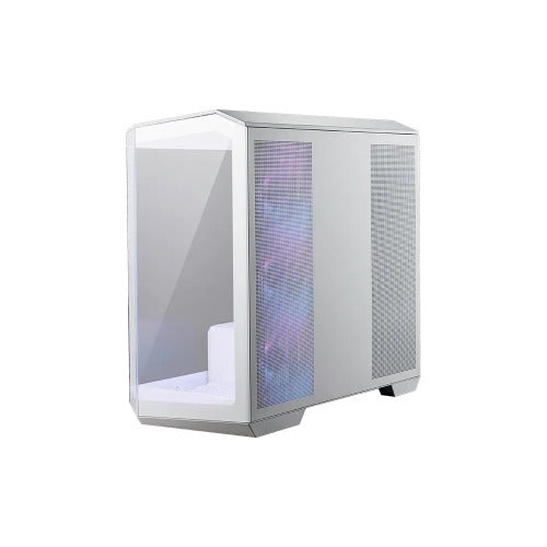 MSI MAG PANO M100R PZ WHITE Micro ATX Case, 1x USB 3.2, 2x USB 2.0, 1x Audio, 1x Mic, 4x PCI-E, 2x 2.5", 2x 3.5", Micro ATX / Mini ITX(LS) - Image 1