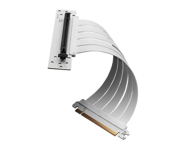 MSI MPG PCI-E 4.0 X16 RISER CABLE 180mm-White Supports ATX / M-ATX / Mini ITX, 2x USB 3.2, 1x USB-C, 1x HD Audio, 1x Mic, ATX Power Supply (LS)