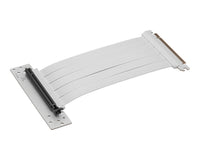 MSI MPG PCI-E 4.0 X16 RISER CABLE 180mm-White Supports ATX / M-ATX / Mini ITX, 2x USB 3.2, 1x USB-C, 1x HD Audio, 1x Mic, ATX Power Supply (LS) - Image 1