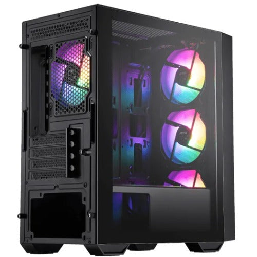 MSI PRO FORGE M050A Mini-Tower, mATX/ITX, GPU 300mm, CPU 160mm, PSU 170mm, 4 slots, 4×RGB fans, 2×2.5", 2×3.5", 120/240mm top rad, 388×200×423mm - Image 4