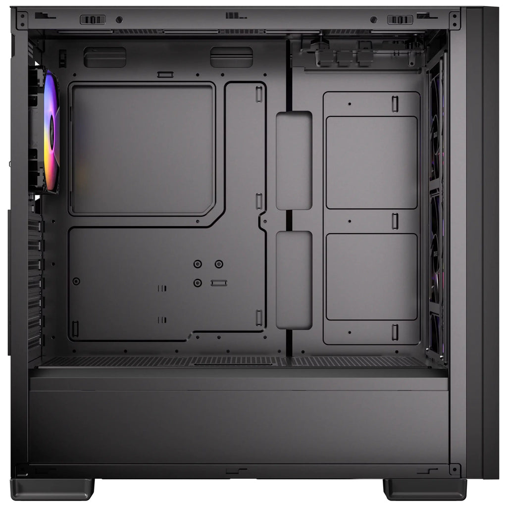 OKINOS 612 ARGB Mid Tower ATX case, tempered glass, USB-C 5Gbps, 4x120mm ARGB fans, 405mm GPU, 175mm CPU, 360mm radiator support - Image 3