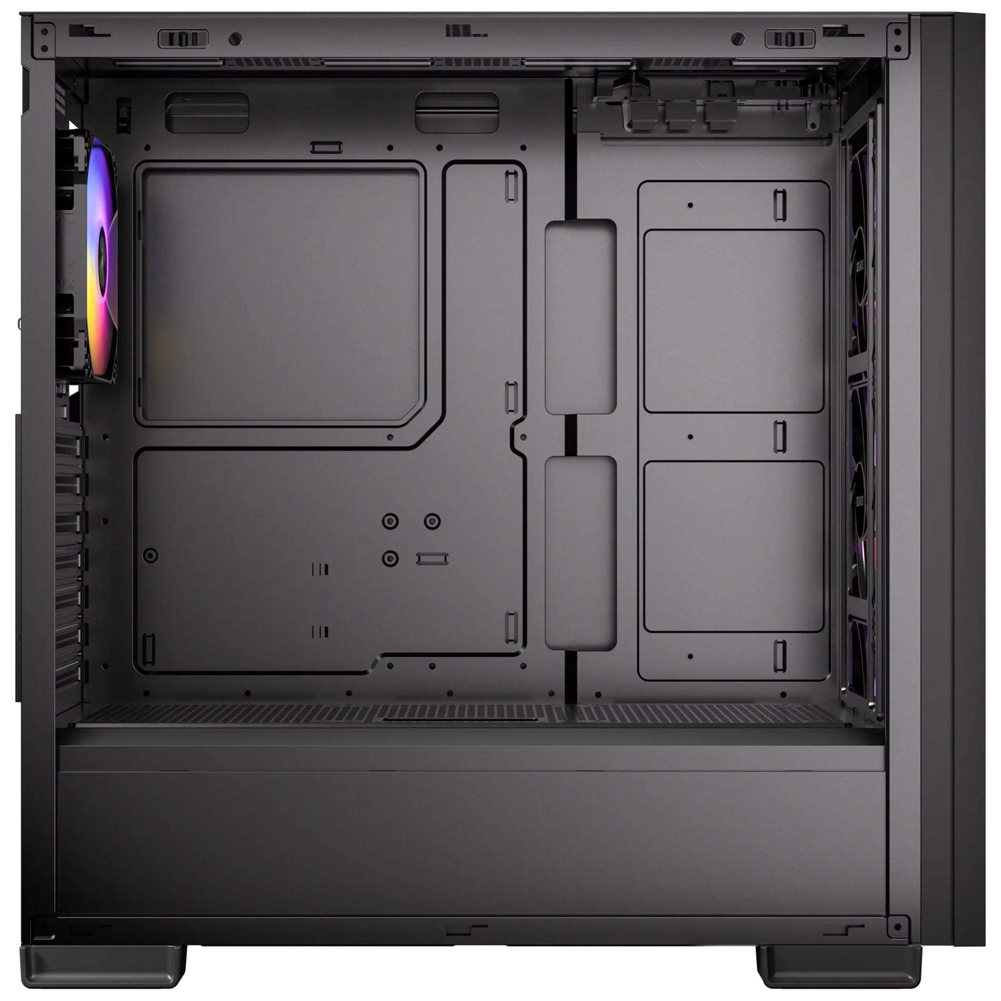 OKINOS 612 ARGB Mid Tower ATX case, tempered glass, USB-C 5Gbps, 4x120mm ARGB fans, 405mm GPU, 175mm CPU, 360mm radiator support - Image 3