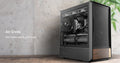 OKINOS Air Cross - Black, Mid Tower, ATX/Micro-ATX/ITX, USB-C 10Gbps, 5× PWM Fans, 360mm Radiator, 400mm GPU, TG Panel - Image 1