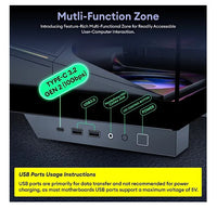 OKINOS AQ9 ARGB,Pre-Installed 5×120mm ARGB PWM Fan, ATX Mid Tower PC Case,Computer case with Panoramic View,Tempered Glass Side Panel,Type C Port - Image 2