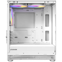 OKINOS AQUA UNO POLAR, Mini Tower, Micro-ATX/ITX, tempered glass, 3×120mm ARGB fans, USB 3.0 + Type-C, ≤309mm GPU, ≤165mm CPU cooler, steel - Image 3
