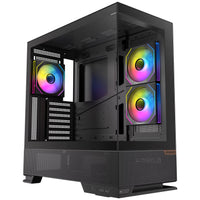 OKINOS Aqua 6 infinity Mid Tower ATX case, tempered glass, USB-C 10Gbps, 435mm GPU, 175mm CPU, 360mm radiator, ATX/mATX/ITX support, steel build RGB - Image 2