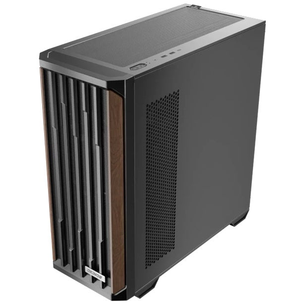 OKINOS Cypress 7 Wood, Mid Tower Gaming PC Case, ATX/M-ATX/ITX, Tempered Glass, USB-C 10Gbps, 4x120mm PWM Fans, GPU ≤415mm, CPU ≤165mm - Image 2