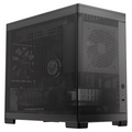 OKINOS Mini Art 4 - Black, Mini Tower, Micro-ATX/ITX, Mesh Panels, USB-C 10Gbps, 3 Fans, 240mm Radiator, 330mm GPU Clearance - Image 1