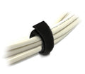 8Ware 25m x 12mm Velcro Wide Cable Tie Hook & Loop Continuous One Sided Self Adhesive Fastener Sticky Tape Roll Black - Image 1