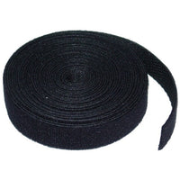 8Ware 25m x 12mm Velcro Wide Cable Tie Hook & Loop Continuous One Sided Self Adhesive Fastener Sticky Tape Roll Black - Image 2