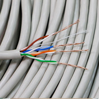 8Ware Cat5E 100m Solid Copper Cable Roll on Box with Dispenser 24AWG 10/100 8-core Oxygen-free Copper 4 Pairs Unshielded White - Image 2