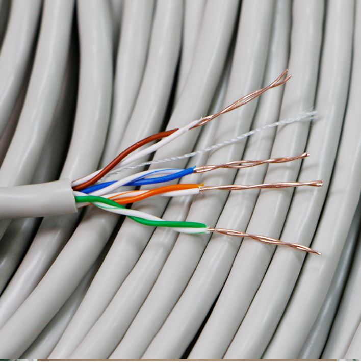 8Ware Cat5E 100m Solid Copper Cable Roll on Box with Dispenser 24AWG 10/100 8-core Oxygen-free Copper 4 Pairs Unshielded White - Image 2